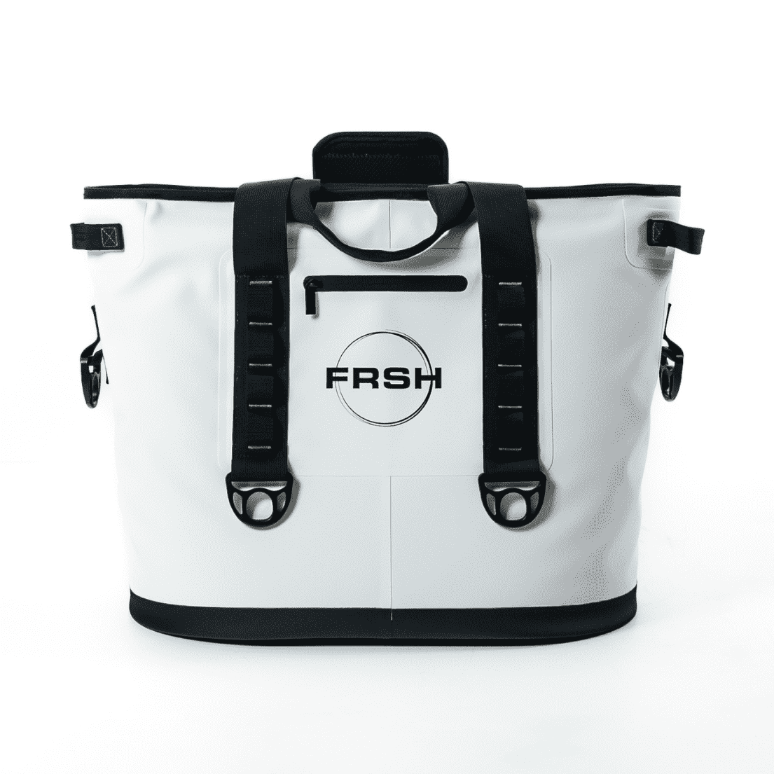 FRSH 30L soft cooler with insulated exterior and zippered top, designed for portability and keeping beverages cold