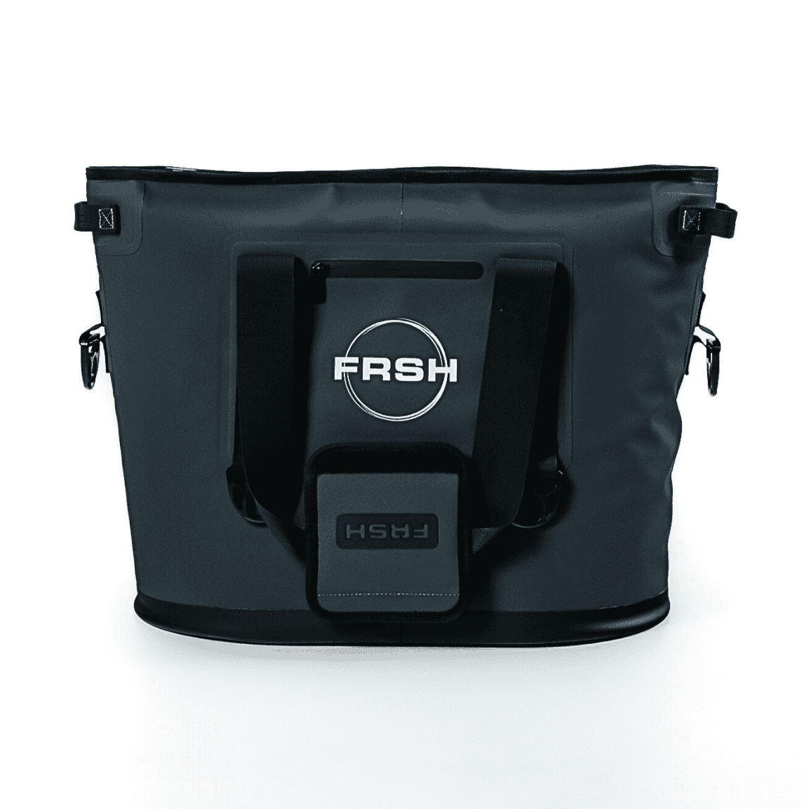 FRSH 30L soft cooler with insulated, flexible design, featuring a zipper closure and carry handle for outdoor picnics and trips.