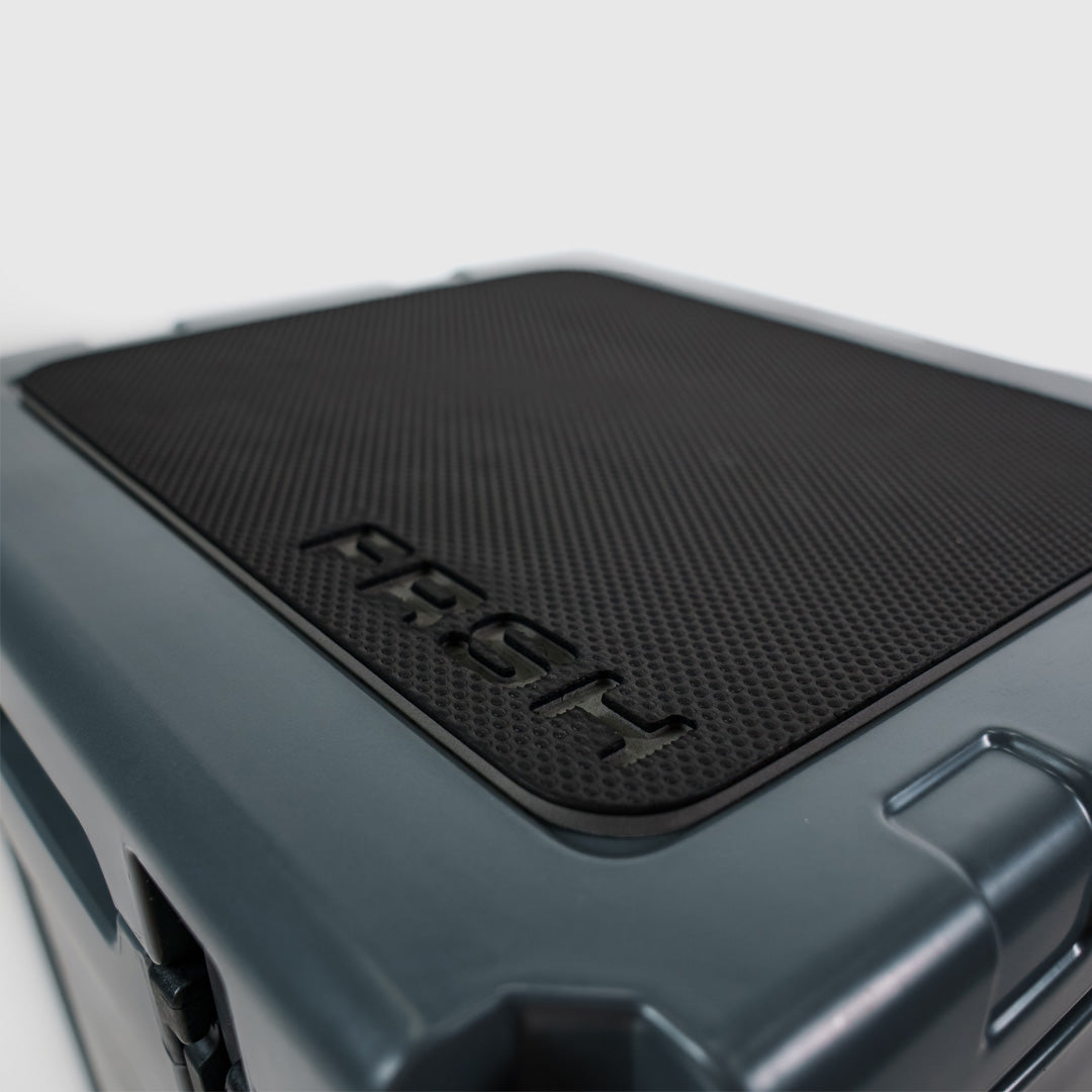 FRSH 33L hard cooler with carbon finish, durable insulated container for keeping food and drinks cold