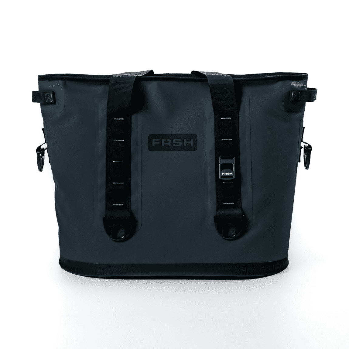 FRSH 30L soft cooler with front zip pocket and carry handles, ideal for outdoor picnics and keeping beverages cool.