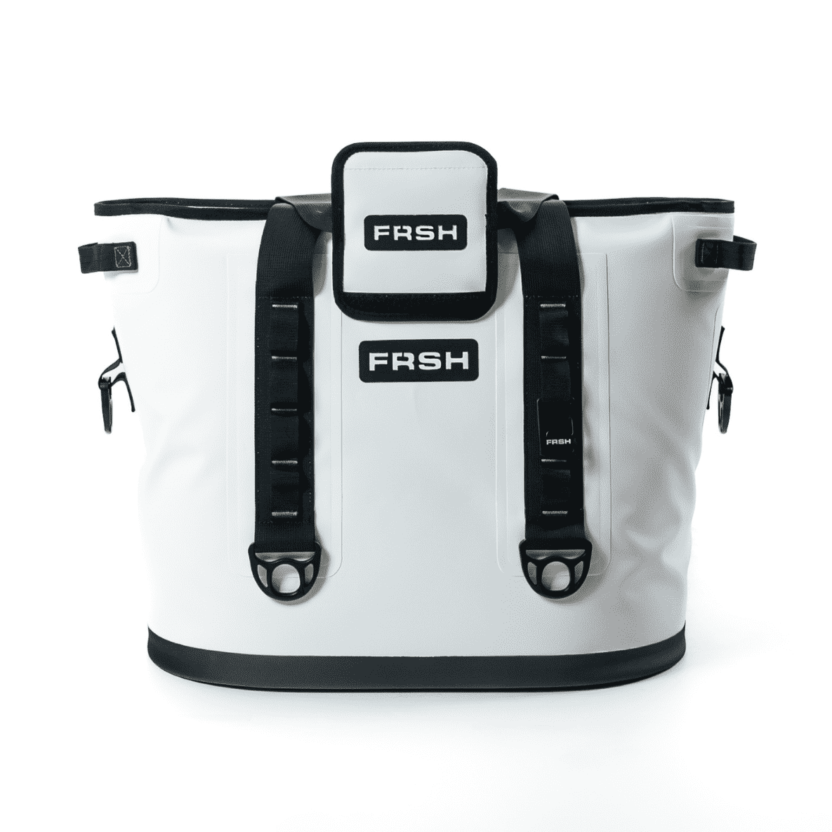 FRSH 30L soft cooler with insulated exterior and zipper closure, perfect for outdoor picnics and camping trips.