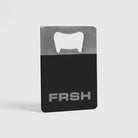 FRSH Eclipse Black bottle opener with sleek design, perfect for opening bottles easily and stylishly.