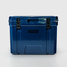 FRSH 55L hard cooler in frozen blue with sturdy handle and secure latch, ideal for outdoor cooling and keeping items cold.