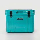FRSH 55L hard cooler with sea moss design, sturdy insulated cooler for keeping food and drinks cold during outdoor activities.