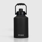 Black 3.8L FRSH bottle with chug lid, durable plastic water bottle for hydration and outdoor activities