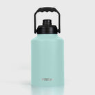 Teal 3.8L FRSH bottle with chug lid, large water bottle for hydration and sports use, featuring a secure screw-on cap.