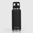 Black 750ml FRSH water bottle with sip lid, featuring a sleek design and durable construction for on-the-go hydration.