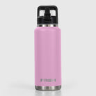 Pink FRSH 1000ml bottle with sip lid, reusable water tumbler featuring a sleek design and secure drinking spout.
