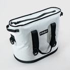 FRSH 30L soft cooler in whiteout color showing durable fabric and zip closure for portable cold storage.