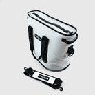FRSH 30L soft cooler in whiteout color, durable insulated bag with zipper and handles for outdoor and picnic use